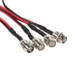 Keenso 4-Pack 12V LED Indicator Lamps (White)