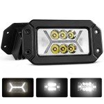 Flush Mount LED Fog Lights with White DRL