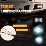 Flush Mount LED Fog Lights with White DRL
