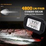 Flush Mount LED Fog Lights with White DRL