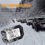 Flush Mount LED Fog Lights with White DRL