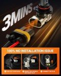 SEALIGHT 9005 HB3 LED Bulbs, 34000LM Cool White