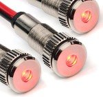 3-Pack LED Dash Bulbs with Red Indicator Lights