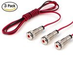 3-Pack LED Dash Bulbs with Red Indicator Lights