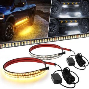 48" LED Running Board Lights with Amber Signal
