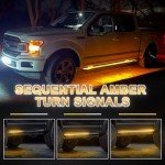 48" LED Running Board Lights with Amber Signal