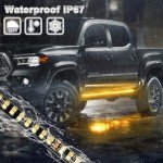 48" LED Running Board Lights with Amber Signal