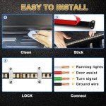 48" LED Running Board Lights with Amber Signal