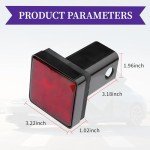 2-Pack LED Trailer Hitch Lights for 12V Vehicles