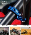Aluminum Alloy UTV Whip Flag & Light Mount