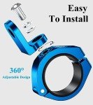 Aluminum Alloy UTV Whip Flag & Light Mount