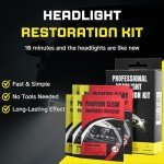 Headlight Restoration Kit - Easy 3-Step Cleaner