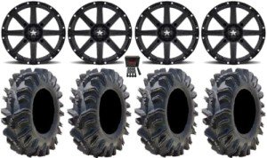 9-Piece MSA Black Clutch & ATV Wheel Bundle