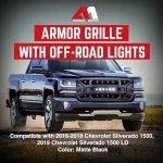 Chevrolet Silverado 1500 Armor Grille with LED Lights