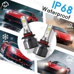 H11/H8/H9 Fog Lights, 6500K Bright White, 4-Pack
