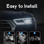 H11/H8/H9 Fog Lights, 6500K Bright White, 4-Pack