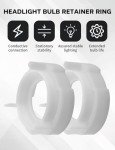 2-Pack Headlight Bulb Retainer Rings for Nissan