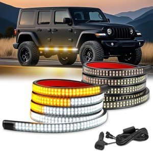 Nilight 70-Inch LED Emergency Strobe Light Strips