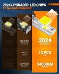 SEALIGHT X4i 9007 55,000LM Super Bright Bulbs