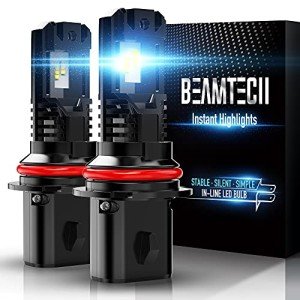 BEAMTECH 9007 Fog Light Bulbs - 6500K Pack of 2