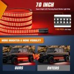 Nilight 70 Inch LED Emergency Strobe Light Strip