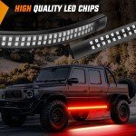 Nilight 70 Inch LED Emergency Strobe Light Strip