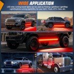 Nilight 70 Inch LED Emergency Strobe Light Strip