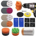 Car Headlight Restoration Kit with Polishing Tools