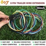 8-Pin Square Trailer Connector for Cars & Trucks