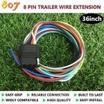 8-Pin Square Trailer Connector for Cars & Trucks