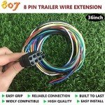 8-Pin Square Trailer Connector for Cars & Trucks