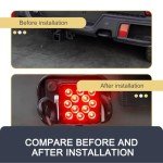 DACIRTY Waterproof Trailer Hitch LED Brake Lights
