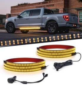 Xprite 70 Inch Amber LED Running Board Lights