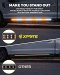 Xprite 70 Inch Amber LED Running Board Lights
