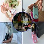 130dB Keychain Siren and Strobe Light Alarm