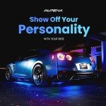 AlpenaLink RGB Bluetooth Car Strip Lights Kit