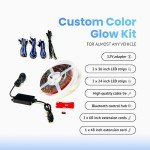 AlpenaLink RGB Bluetooth Car Strip Lights Kit