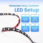 AlpenaLink RGB Bluetooth Car Strip Lights Kit