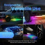 AlpenaLink RGB Bluetooth Car Strip Lights Kit