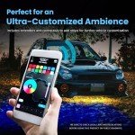 AlpenaLink RGB Bluetooth Car Strip Lights Kit
