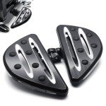 Adjustable Black Motorcycle Foot Pegs for Cruisers
