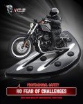 Adjustable Black Motorcycle Foot Pegs for Cruisers