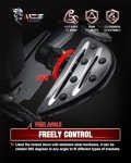Adjustable Black Motorcycle Foot Pegs for Cruisers