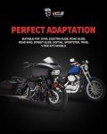 Adjustable Black Motorcycle Foot Pegs for Cruisers