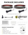 Xprite 2PCS 70" LED Running Board Lights