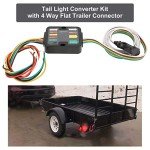 EIMSOAH 3-to-2 Trailer Light Converter & Wiring