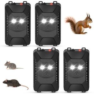4-Pack Ultrasonic Rodent Repellent for Car Engines