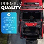 Neoprene Roll Bar Padding for 2-Door Jeep Wrangler
