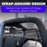 Neoprene Roll Bar Padding for 2-Door Jeep Wrangler