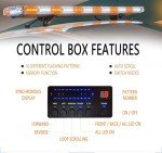 55" LED Amber White Emergency Strobe Light Bar